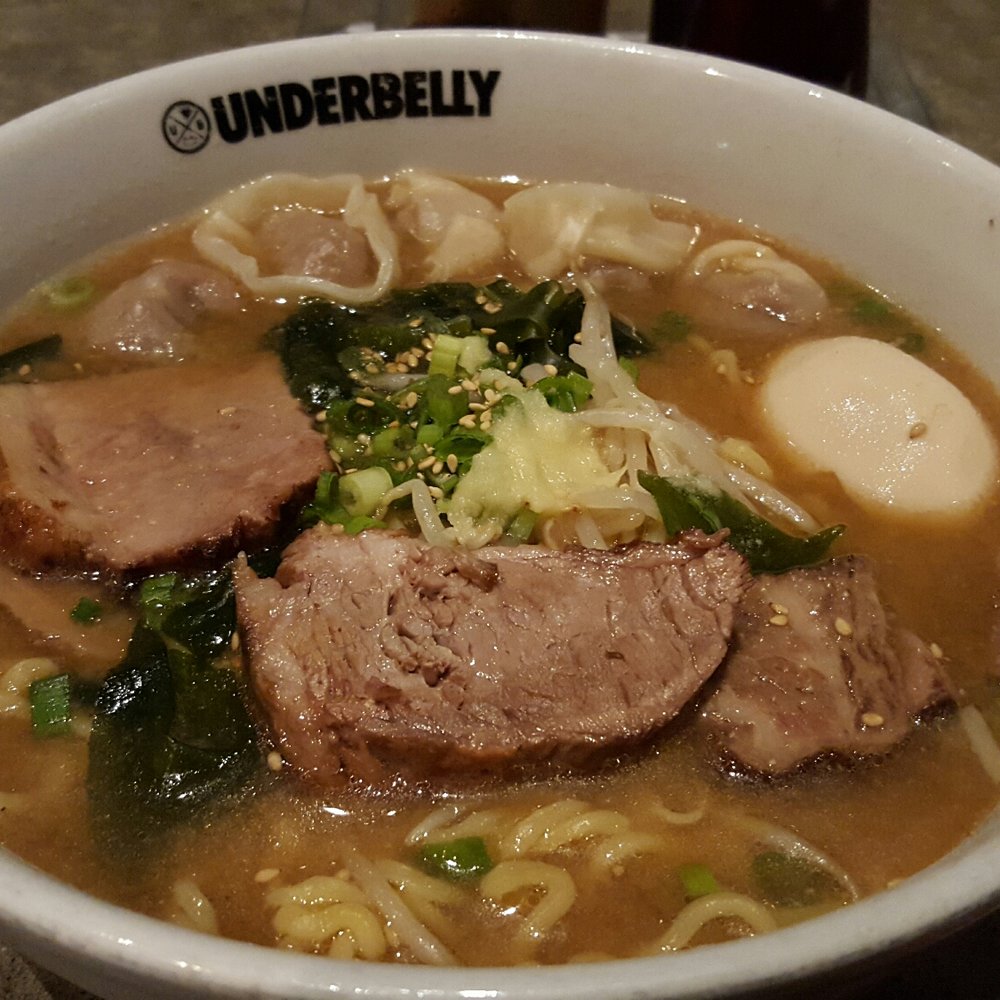 Underbelly - Belly of the Beast with extra oxtail dumplings - Ramen Near Me - San Diego, California Underbelly - Belly of the Beast with extra oxtail dumplings - Ramen Near Me - San Diego, California