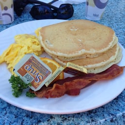 The "Two-Two-Two" - Two eggs, two pancakes, two slices of bacon. The "Two-Two-Two" - Two eggs, two pancakes, two slices of bacon.