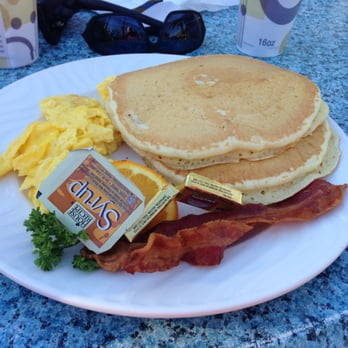 Doug's Harbor Reef Restaurant - The "Two-Two-Two" - Two eggs, two pancakes, two slices of bacon. - Seafood Near Me Doug's Harbor Reef Restaurant - The "Two-Two-Two" - Two eggs, two pancakes, two slices of bacon. - Seafood Near Me