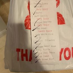 Buff chilli - on the receipt but not in the bag. Decided they'd charge me for it anyways...
