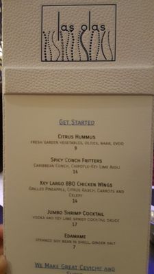 Menu photo 2 Las Olas Ceviche and Sushi Key Largo, FL Menu photo 2 Las Olas Ceviche and Sushi Key Largo, FL