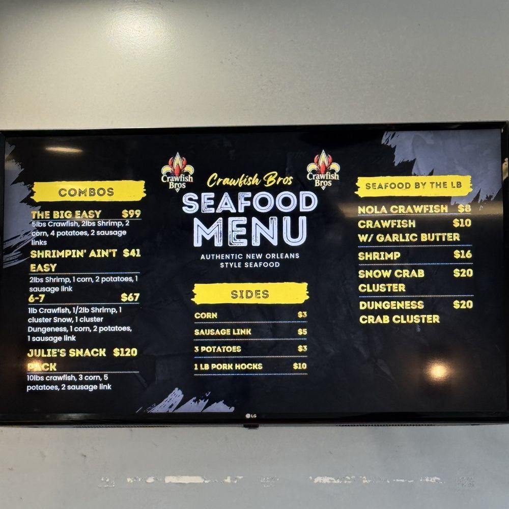 Crawfish Bros - Menu - Cajun/Creole Near Me - San Jose, California Crawfish Bros - Menu - Cajun/Creole Near Me - San Jose, California