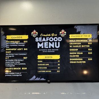 Crawfish Bros - Menu - Cajun/Creole Near Me - San Jose, California
