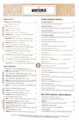 Menu photo 1 Mountaineer Tavern Boone, NC Menu photo 1 Mountaineer Tavern Boone, NC