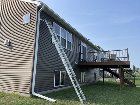 Yearly Maintenance Contracts - Take the headache out of your rain gutters maintenance. For the low price of $400 get 2 gutter cleanings a year, plus 15% off of any gutter work (seamless gutter installation, replacement, repair or gutter guard installation). Price assumes 1 level house up to 2000 sq ft, additional charges for the bigger houses apply.
Minnesota's leading seamless gutters solutions.
We use only the best materials and techniques to ensure that your property is protected from water damage for years to come. Yearly Maintenance Contracts - Take the headache out of your rain gutters maintenance. For the low price of $400 get 2 gutter cleanings a year, plus 15% off of any gutter work (seamless gutter installation, replacement, repair or gutter guard installation). Price assumes 1 level house up to 2000 sq ft, additional charges for the bigger houses apply.
Minnesota's leading seamless gutters solutions.
We use only the best materials and techniques to ensure that your property is protected from water damage for years to come.