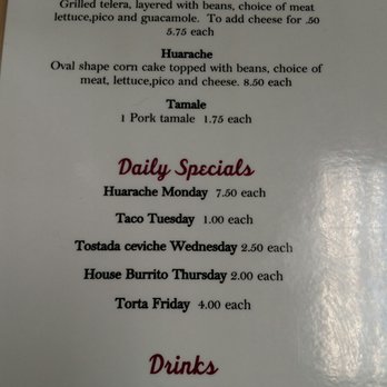 Ricos Tacos Lupe - menu as of 9/20/16 - Mexican Near Me - Kansas City, Missouri Ricos Tacos Lupe - menu as of 9/20/16 - Mexican Near Me - Kansas City, Missouri