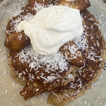 Fig Tree - Coconut pancakes with plantains! Absolutely delicious! - Cafes Near Me - Los Angeles, California Fig Tree - Coconut pancakes with plantains! Absolutely delicious! - Cafes Near Me - Los Angeles, California