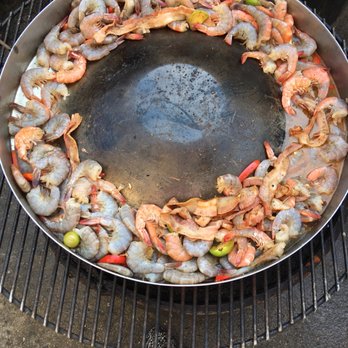 Super Tacos - a pan of shrimp cooking on a grill - Mexican Near Me - Los Angeles, California Super Tacos - a pan of shrimp cooking on a grill - Mexican Near Me - Los Angeles, California