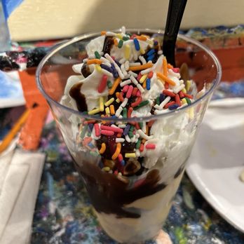 Muse Paintbar - Tribeca - Ice cream Sundae - Paint & Sip Near Me - New York, New York