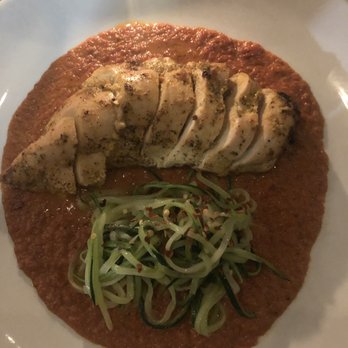 Ovelia - Feta stuffed chicken with zucchini noodles - Greek Near Me - Astoria, New York Ovelia - Feta stuffed chicken with zucchini noodles - Greek Near Me - Astoria, New York