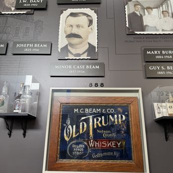 Limestone Branch Distillery - History wall - very informative - draws connection to founding bourbon fathers - Distilleries Near Me - Lebanon, Kentucky