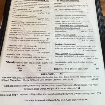 Millstream Brau Haus - Menu - German Near Me - Amana, Iowa