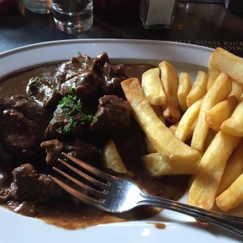 Le Bistro - Flemish Stew with yummy fries - Brasseries Near Me - Brussels, BRU Le Bistro - Flemish Stew with yummy fries - Brasseries Near Me - Brussels, BRU