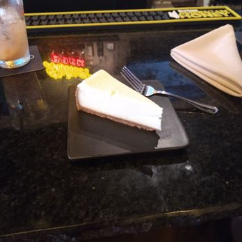 Grand Lake Public House - Plain cheesecake they offer different topping syrup such a chocolate strawberry and caramel - New American Near Me - Grove, Oklahoma Grand Lake Public House - Plain cheesecake they offer different topping syrup such a chocolate strawberry and caramel - New American Near Me - Grove, Oklahoma