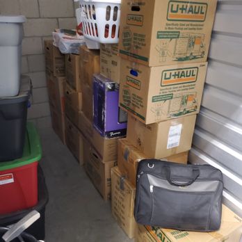 US Storage Centers - How the cardboard boxes looked after I had moved them in. - Self Storage Near Me - Corona, California