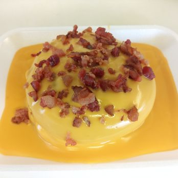 Antojitos El Torito - Hamburguesa Ahogada! Topped with Bacon. - Mexican Near Me - Harlingen, Texas