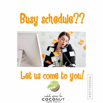 Coconut Mobile Spray Tan - We come to you! - Spray Tanning Near Me Coconut Mobile Spray Tan - We come to you! - Spray Tanning Near Me