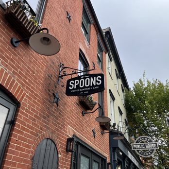 Spoons Cafe - Store signage. - New American Near Me - Baltimore, Maryland Spoons Cafe - Store signage. - New American Near Me - Baltimore, Maryland