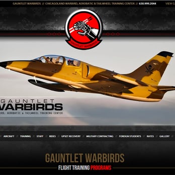 Visionfriendly.com - VisionFriendly.com Example: Gauntlet Warbirds - Web Design Near Me - Naperville, Illinois