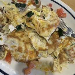 Overcooked omelet Overcooked omelet