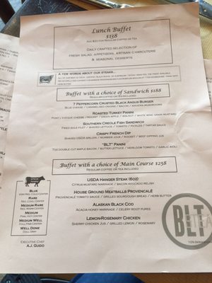 Menu photo 1 Blt Steak Hong Kong, HK