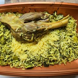 Moby Dick House of Kabob - Tuesday lunch special - Baghaala Polo