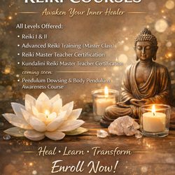 Get Balanced Reiki - These are the course I offer.