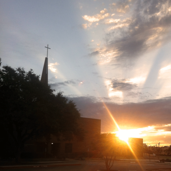 First Baptist Richardson - Steeple at sunset - Churches Near Me - Richardson, Texas