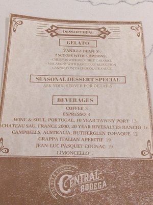Menu photo 3 Central Bodega Albuquerque, NM