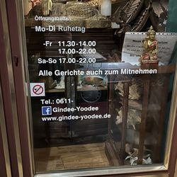 Gindee yoodee - Hours and social media link