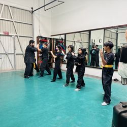 Brea Shaolin Kung Fu - Shifu teaching the kids