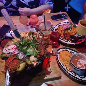 Kalaveras - So delicious staff is so kind today I had a carne asada salad and the queso birria tacos so delicious beans and rice YUMMY - Bars Near Me - Moreno Valley, California