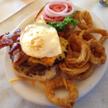 Mason's Grill - Bacon Burger with an egg on it. Yum! - American Near Me - Baton Rouge, Louisiana