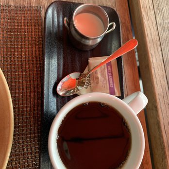 Akasha - Drip coffee (check out the mini milk container!) - Caterers Near Me - Culver City, California Akasha - Drip coffee (check out the mini milk container!) - Caterers Near Me - Culver City, California