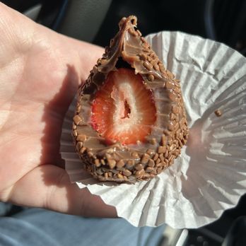 Days Treats - Chocolate Brigadero with Strawberry - Desserts Near Me - Mundelein, Illinois