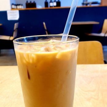 Rosebud Coffee - $5.25 Iced Lavender Latte, delicious! Smooth, creamy and brewed-awakening! - Coffee & Tea Near Me - Pasadena, California