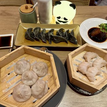 IPanda Dumplings - Truffle Wagyu Beef dumplings, crystal shrimp dumplings, and pork soup dumplings. Braised pork belly as complimentary - Chinese Near Me - Fairfax, Virginia