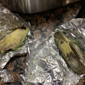 Alegrias Seafood - Slices of avocado on shrimp empanadas - Seafood Near Me - Chicago, Illinois
