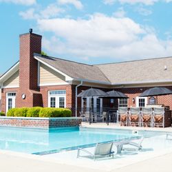 Westhaven Luxury Apartments in Zionsville - Resort-style swimming pool at Westhaven Luxury Apartments