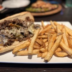 Miller's Ale House - Philly cheesesteak and french fries