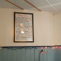 50's Diner & Variety - Menu board