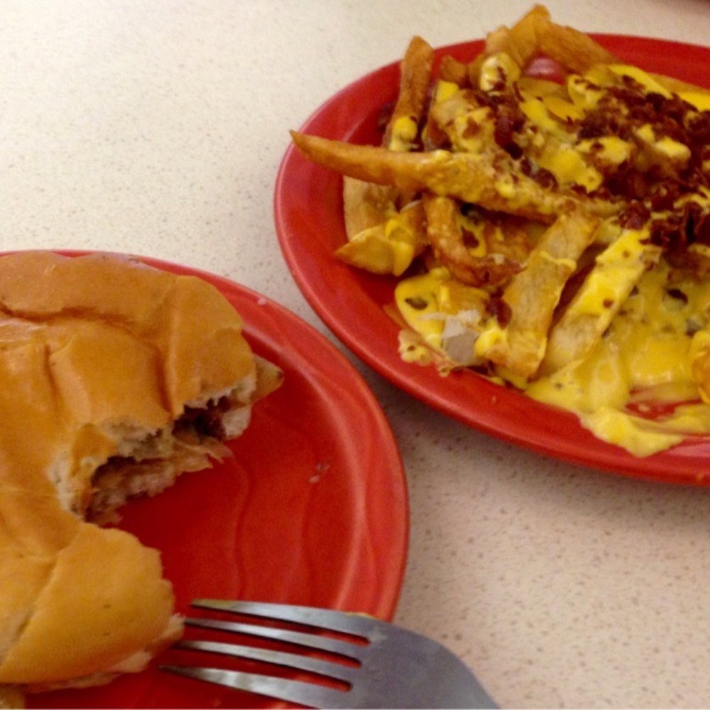 Stanley's Restaurant - Burger with bacon cheese fries, yum! - Seafood Near Me - Central Falls, Rhode Island Stanley's Restaurant - Burger with bacon cheese fries, yum! - Seafood Near Me - Central Falls, Rhode Island