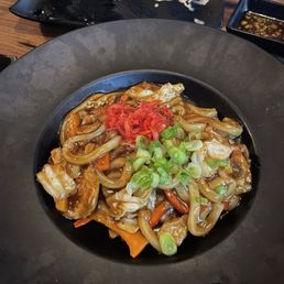 Udon noodle stir fry