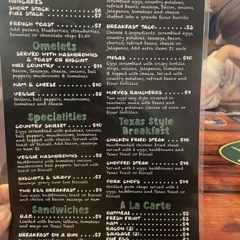 Oak Creek Cafe - breakfast menu - American Near Me - Dripping Springs, Texas Oak Creek Cafe - breakfast menu - American Near Me - Dripping Springs, Texas