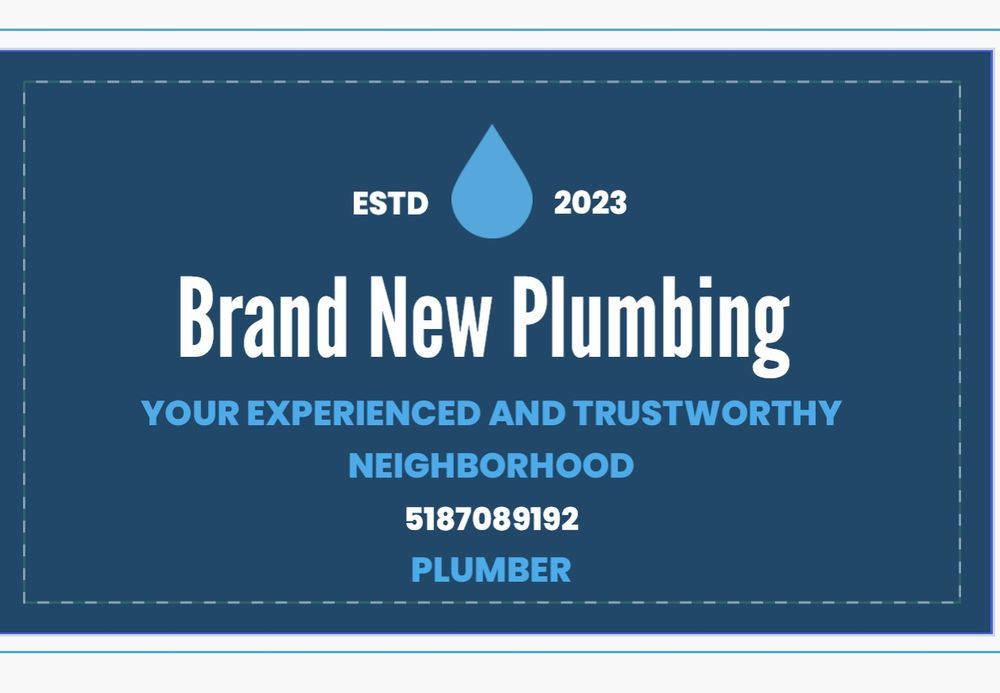 Slide of Brand New Plumbing