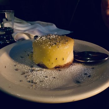Black Bottle - Lemon Curd Ricotta Cake on Lavender Crust - New American Near Me - Bellevue, Washington Black Bottle - Lemon Curd Ricotta Cake on Lavender Crust - New American Near Me - Bellevue, Washington