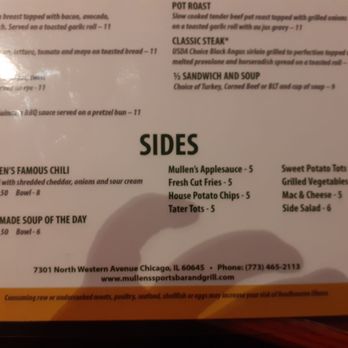 Mullen's Bar & Grill - Sides - American Near Me - Chicago, Illinois
