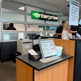 Customer service counter. Customer service counter.