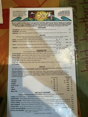 Menu photo 1 Cj's Italian Restaurant Saint Simons Island, GA Menu photo 1 Cj's Italian Restaurant Saint Simons Island, GA