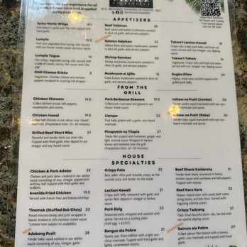 Avenida Restaurant - Filipino Near Me - San Mateo, California